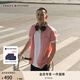 TOMMY HILFIGER【百搭純色】夏季男純棉商務(wù)休閑中性簡約短袖襯衫外套J1737 珊瑚粉XLN M (推薦：135-150斤)