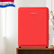 HOMESUN【新品】法國HOMESUN復(fù)古美妝冰箱家用迷你冷藏客廳桌面電冰箱家用床頭冰箱酒店冰箱靜音 BCH41E-紅（靜音款）