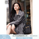 香影高級(jí)感灰色風(fēng)衣女春秋2025新款氣質(zhì)英倫風(fēng)雙排扣寬松中長外套 灰色 M