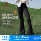 駱駝（CAMEL）UPF50+防曬運動褲女緊身喇叭九分褲 Y24BAWL6005A 幻影黑 S