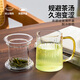 雅集律動(dòng)杯耐熱玻璃茶杯帶過(guò)濾男女士家用辦公綠茶杯琥珀把550ml
