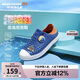 Skechers斯凱奇兒童涼鞋夏季男童一腳蹬洞洞休閑鞋輕質(zhì)沙灘鞋406811L