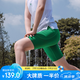 銳零運動【5分短褲跑步壓縮褲一代】春夏馬拉松比賽吸濕速干透氣跑步褲 綠色 XL (180) 男