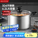 美廚（maxcook）湯鍋 304不銹鋼湯鍋湯煲24cm 加厚復合底 電磁爐通用MCT8220