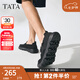 他她（TATA）一腳蹬布鞋男鞋透氣懶人軟底爸爸鞋2025夏季新款VMR01BM5 黑色 42