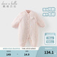 戴維貝拉（DAVE＆BELLA）初生嬰兒連體衣新生兒睡衣洋氣寶寶衣服外出服秋冬新款爬服 小兔印花DB4238364-A 73cm（建議身高66-73cm）