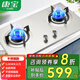 康寶（Canbo）燃?xì)庠铍p灶嵌入式家用煤氣灶天然氣液化氣灶具臺(tái)嵌兩用猛火節(jié)能臺(tái)式煤氣爐 臺(tái)嵌兩用 【不銹鋼款/5.0KW大火力】天然氣