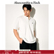 ABERCROMBIE & FITCH【重磅亨利衫】男裝25夏新款經(jīng)典小麋鹿寬松短袖T恤KI124-5188 白色 S (175/92A)