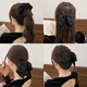 兩世歡花語(yǔ)高級感蝴蝶結抓夾女2025新款輕奢風(fēng)高端后腦勺高馬尾發(fā)夾頭飾 【主圖款】黑色蝴蝶結抓夾