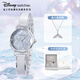 迪士尼（DISNEY）手表女士少女腕表輕奢高顏值手表禮盒情人節(jié)生日禮物女生 星光灰-【專柜禮盒+美人魚項鏈】