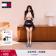 TOMMY JEANS【七夕禮物】張?jiān)⑼頣ommy25秋女針扣雙綁帶牛仔瑪麗珍鞋02782 水洗藍(lán)1CR 38