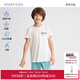 Aimer kids愛慕兒童冰奶皮家居男孩女孩套頭短袖睡衣/七分褲/五分睡褲家居服 上衣-奪冠車隊 100 （24-36斤）
