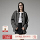 歐時(shí)力OCHIRLY小香風(fēng)毛呢外套女上衣寬松復(fù)古通勤2025春季新品 黑色 XS