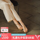 73Hours女鞋甜得冒泡2025夏季純色圓頭平底時(shí)裝涼鞋