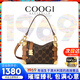 COOGI包包女款2025年輕奢品牌手提斜跨包七夕情人節生日禮物送女友老婆 咖啡色