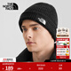 北面（The North Face）運動(dòng)帽秋冬款通用男女款戶(hù)外舒適冬季保暖針織毛線(xiàn)帽|3FJW JK3/黑色 OS/均碼