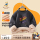 Classic Teddy精典泰迪童裝兒童加絨衛(wèi)衣男女童加厚保暖上衣百搭冬裝 碳灰 160 