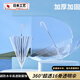 洽苒日本品質(zhì)透明雨傘長(zhǎng)柄女士手動(dòng)雙人白色大號(hào)加固加厚結(jié)實(shí)抗風(fēng)雨傘 透明白 16骨【加大加厚】16骨