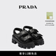 PRADA/普拉達【禮物】女士Monolith Nappa羊皮革涼鞋 黑色 36