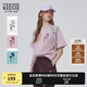 Teenie Weenie小熊T恤女2025年夏季新款活力清新休閑上衣圓領(lǐng)短袖T恤女 A-粉色 M