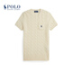 Polo Ralph Lauren 拉夫勞倫 女裝 25年早秋修身版型絞花短袖針織衫 100-白色 M