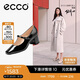 愛步（ECCO）夏季時(shí)尚優(yōu)雅風(fēng)瑪麗珍粗跟高跟鞋 型塑290963 黑色37
