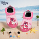 迪士尼兒童沙灘鞋寶寶防滑浮潛襪男女童游泳涉水鞋D95905草莓熊淺粉M