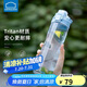 樂扣樂扣（LOCK&LOCK）人魚線塑料運動水杯夏天便攜水壺帶刻度提手男女水杯子700ML藍色