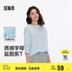 森馬（Semir）長(zhǎng)袖T恤女字母印花oversize個(gè)性2025夏季上衣鹽甜系109325101001