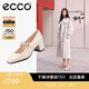 愛步（ECCO）瑪麗珍鞋女鞋 2025年夏季新款倪妮同款高跟鞋淺口單鞋 型塑290963 石灰色29096301378 36