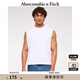 ABERCROMBIE & FITCH男裝25夏季美式復(fù)古重磅圓領(lǐng)寬松廓形純色無(wú)袖T恤KI124-5058 白色 S (175/92A)