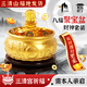 原始匠工聚寶盆擺件實(shí)心黃銅財(cái)神擺件開業(yè)禮物辦公室擺件直徑13cm