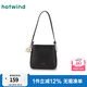 熱風(fēng)（Hotwind）包包25年春季新款毛球掛件單肩包大容量復(fù)古腋下斜挎包包女 01黑色 小包