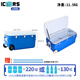 ICERS艾森斯高品質(zhì)100L帶輪PU保溫箱醫(yī)藥品冷藏箱生物試劑轉(zhuǎn)運(yùn)箱海釣箱 150L（PU6面發(fā)泡）+400ml冰袋*20 6面PU帶溫度顯示（冷藏48-72H）