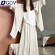 DGOV設(shè)計感夏季穿搭套裝女兩件套2025年新款簡約短袖襯衫半身裙兩件套 外套+半身裙 【兩件套】 S 推薦95斤內(nèi)