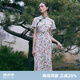 歌莉婭東方簡奢風(fēng)  真絲旗袍連衣裙  1B5R4K090 06D杏底印花 S