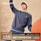 斯凱奇（Skechers）秋冬男女情侶同款圓領(lǐng)衛(wèi)衣復(fù)古寬松長袖打底衫L323U122