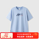 asics亞瑟士童裝2025年夏季新款吸濕速干抗菌寬松落肩舒適運動短袖T恤 5002淺藍色 170