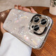 雅思戀  適用蘋果16promax手機殼iphone15新款水鉆鏡頭膜14pm珍珠蝴蝶貝殼紋13防摔按鍵全包高級感 【純色蝴蝶】珍珠水鉆-帶鏡頭膜 iPhone 16 Promax