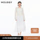 moussy 女裝新品簡約淑女風(fēng)通勤薄款針織開衫女028ISZ70-3051 010白色 均碼