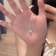 在野超閃莫桑鉆項(xiàng)鏈女925銀輕奢小眾鋯石吊墜鎖骨鏈情人節(jié)禮物送女友 銀色十字鏈
