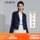 PORTS寶姿 商場(chǎng)同款新品女裝立體提花宮廷袖短夾克SL8J009KFD085 黎霧藍 XS 2