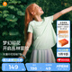 moodytiger【仙女家族】女童短袖T恤速干吸汗夏季兒童高彈柔軟印花運(yùn)動(dòng)上衣 薄荷色|建議拍大一碼 160 cm