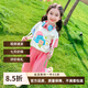 漢唐貝貝女童夏季短袖套裝兒童小女寶寶洋氣時(shí)髦網(wǎng)紅夏裝潮衣服炸街潮服 粉色 120 (建議105-115cm 4-5.2周歲)