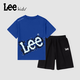 LEE KIDS男童套裝2025夏款中大童夏季戶外運(yùn)動(dòng)短袖t恤男孩休閑時(shí)尚短褲夏