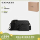 蔻馳（COACH）【品牌直供】男士AXEL小號單肩斜挎包炭黑色CV762QBMI5