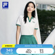 FILA斐樂女子短袖POLO衫2025夏季短款透氣翻領(lǐng)T恤運(yùn)動上衣女