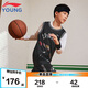 李寧童裝兒童比賽套裝男小大童籃球系列無袖背心短褲套裝150YATV091-1