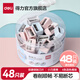 得力（deli）兒童卷筆刀轉(zhuǎn)筆削筆刀小學(xué)生手動(dòng)女孩迷你小刀男孩刨筆機(jī)小型自動(dòng)削筆器幼兒園削鉛筆刀耐用 【方形款】48個(gè)/盒