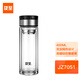 及至隔熱雙層玻璃杯帶提手鋼本色400ml JZ7051 個(gè)